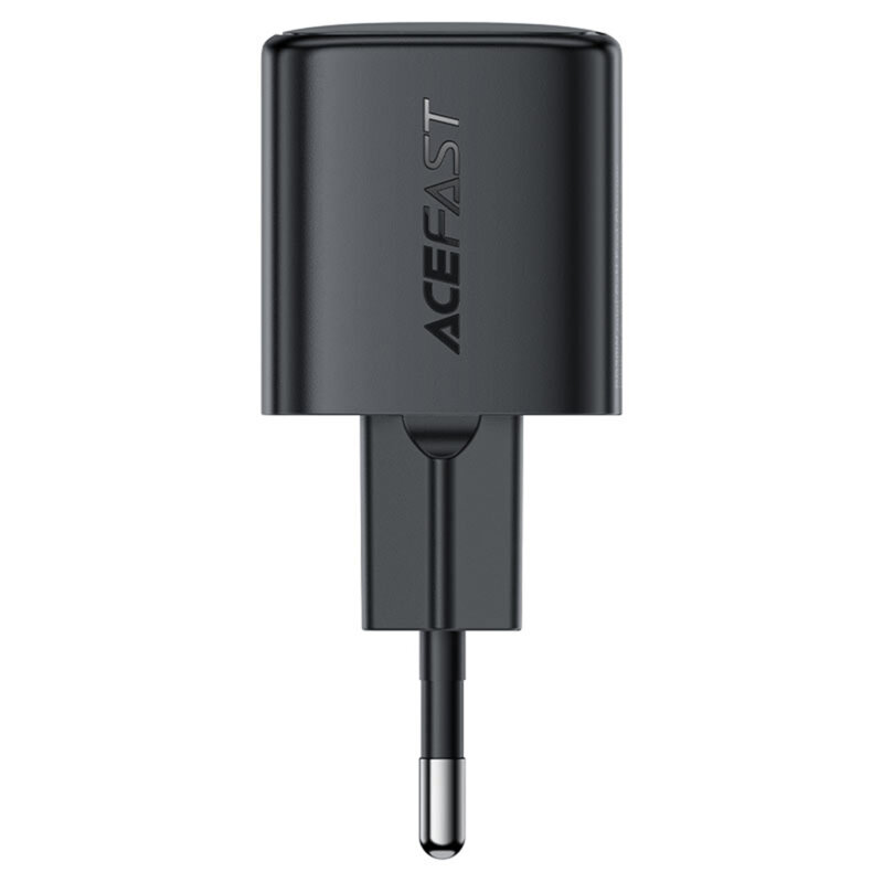 Mini incarcator priza GaN Type-C PD20W Acefast A117, negru