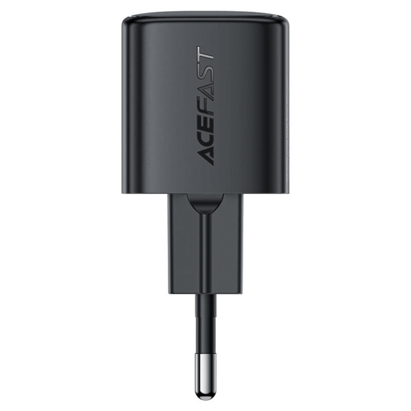 Mini incarcator priza GaN Type-C PD30W Acefast A118, negru