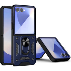 Husa Samsung Galaxy Z Flip7 protectie camera Techsuit CamShield Series, albastru