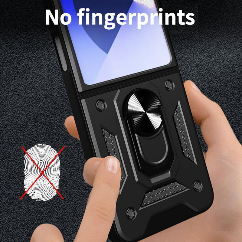 Husa Samsung Galaxy Z Flip7 protectie camera Techsuit CamShield Series, albastru