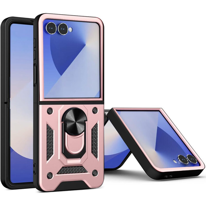 Husa Samsung Galaxy Z Flip7 protectie camera Techsuit CamShield Series, roz