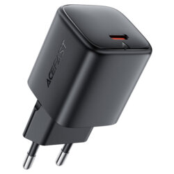Mini incarcator priza GaN Type-C PD45W Acefast A119, negru