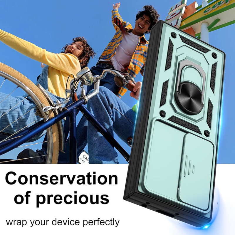 Husa Samsung Galaxy Z Fold6 protectie camera Techsuit CamShield Series, verde