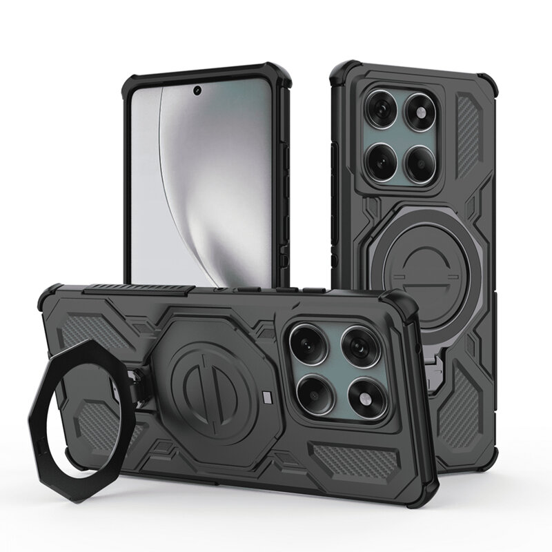 Husa Motorola Edge 60 Techsuit Carbon Shield PRO, negru