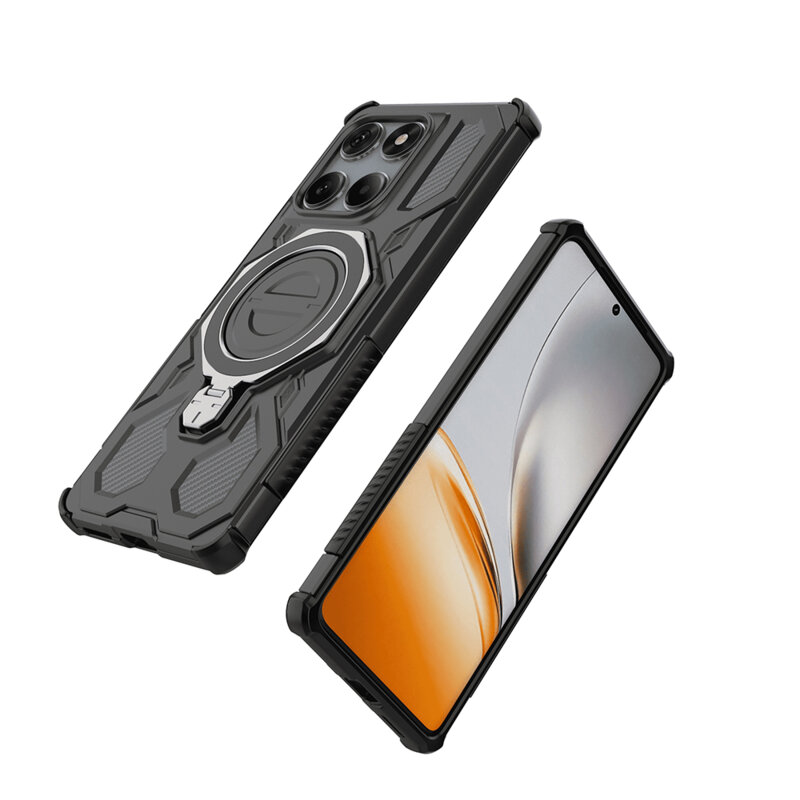 Husa Motorola Edge 60 Techsuit Carbon Shield PRO, negru