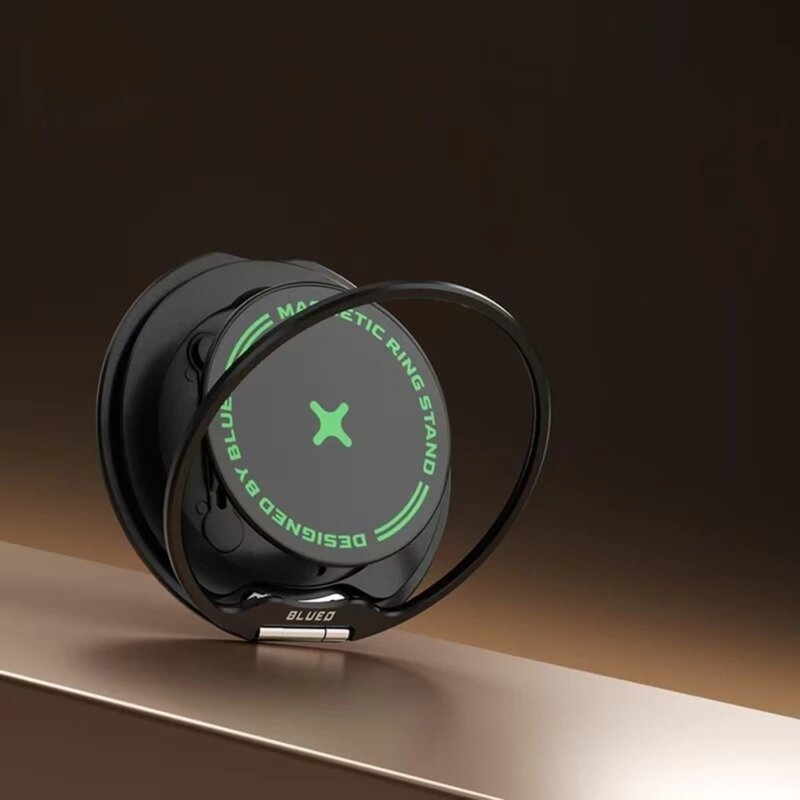 Suport inel pentru telefon magnetic Blueo, negru