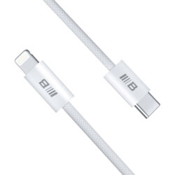 Cablu de incarcare tip C la Lightning Blueo 1.2m, alb