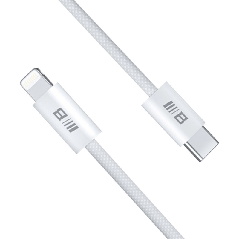 Cablu de incarcare tip C la Lightning Blueo 1.2m, alb