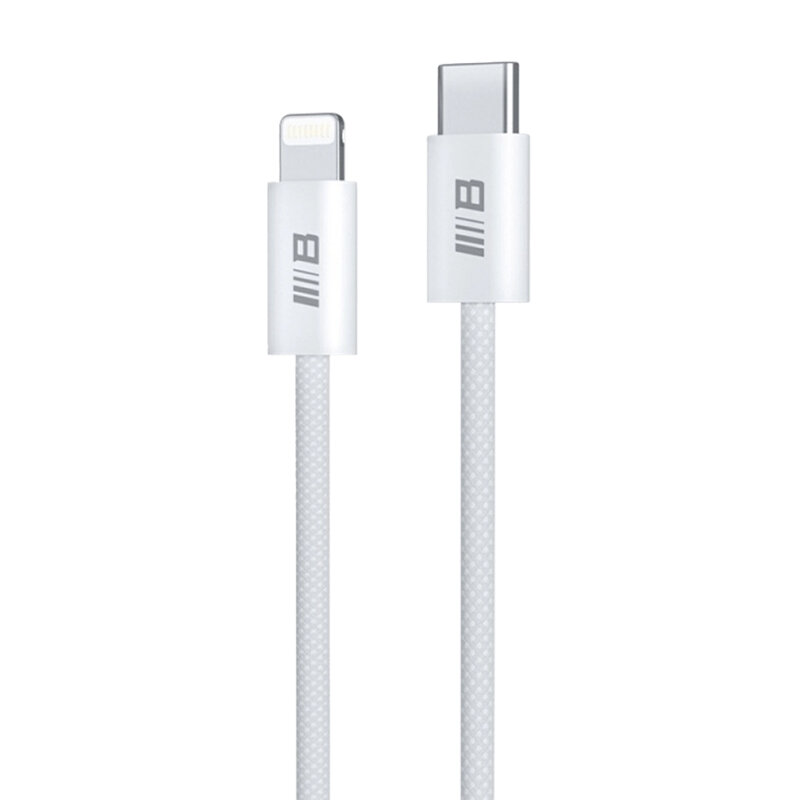 Cablu de incarcare tip C la Lightning Blueo 1.2m, alb