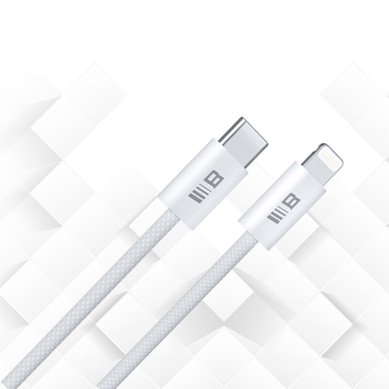 Cablu de incarcare tip C la Lightning Blueo 1.2m, alb