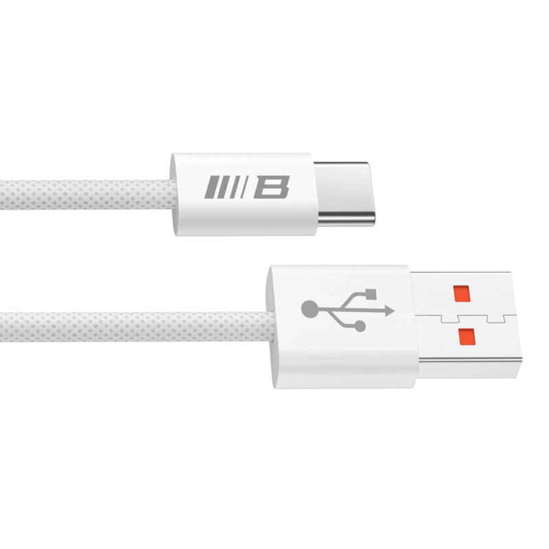Cablu de date Fast Charge USB Blueo, 6A, alb