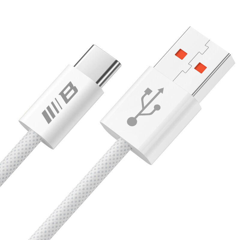 Cablu de date Fast Charge USB Blueo, 6A, alb