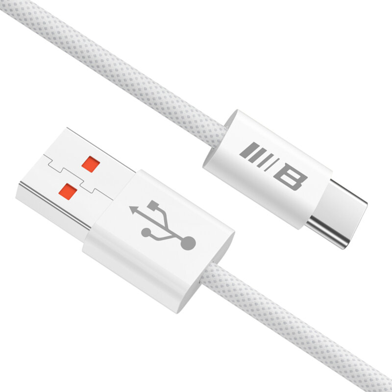 Cablu de date Fast Charge USB Blueo, 6A, alb