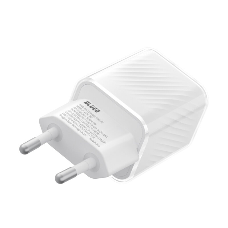 Incarcator priza GaN Fast Charge USB, Type-C Blueo, 35W, alb