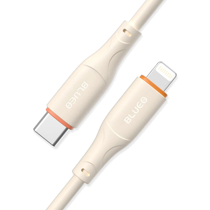 Cablu de incarcare Type-C la Lightning Ape Lengend Blueo 1.5m, portocaliu