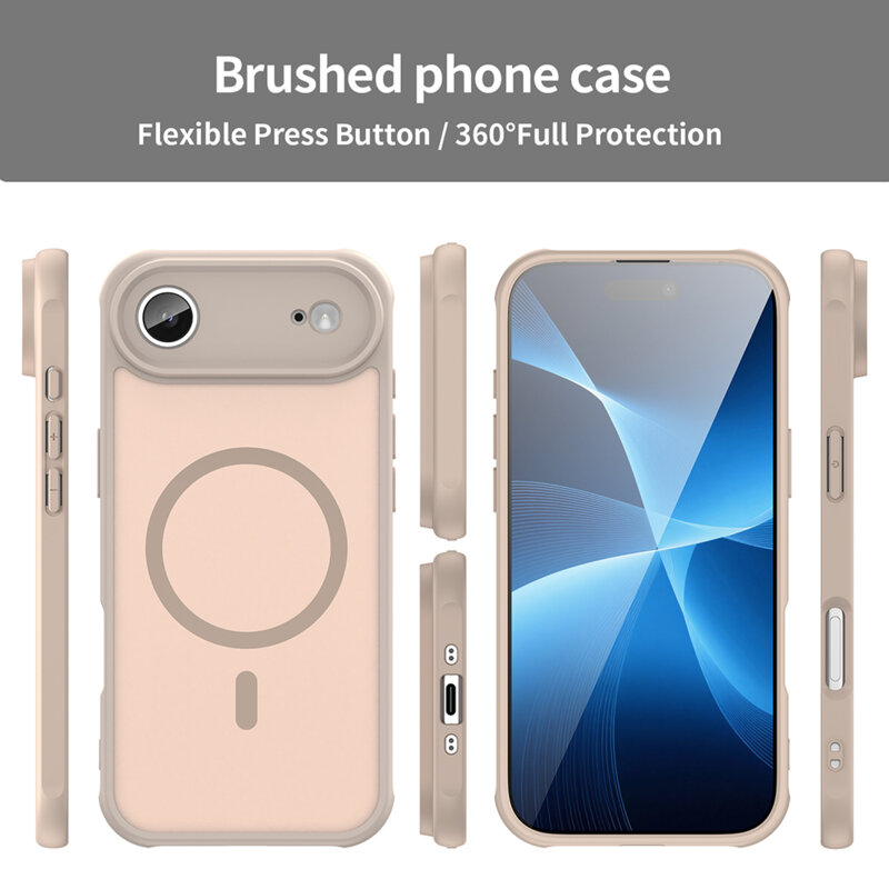 Husa iPhone 17 Air Techsuit HaloFrost II MagSafe, auriu