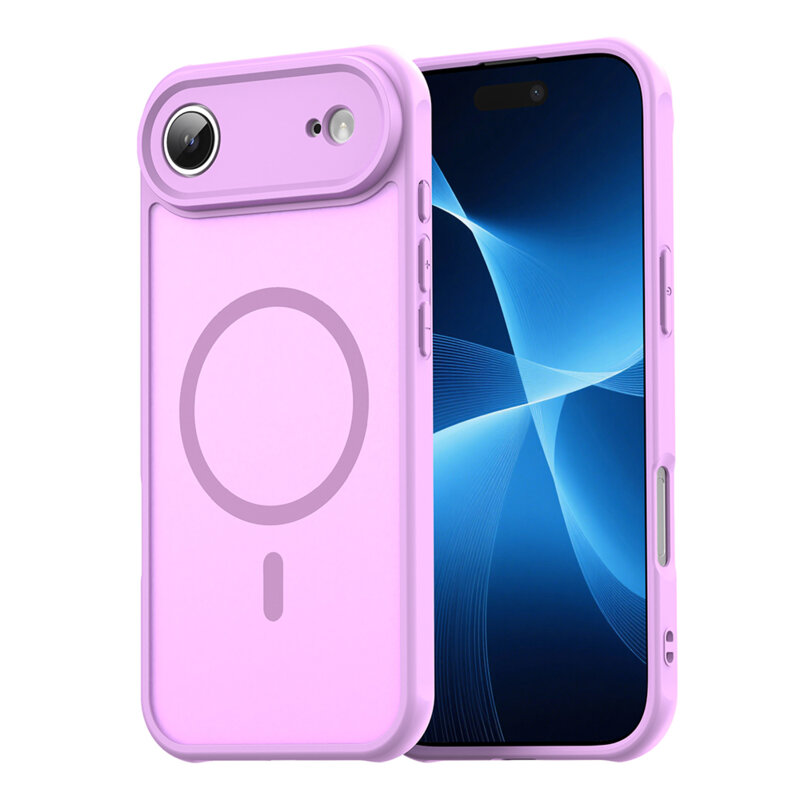 Husa iPhone 17 Air Techsuit HaloFrost II MagSafe, roz