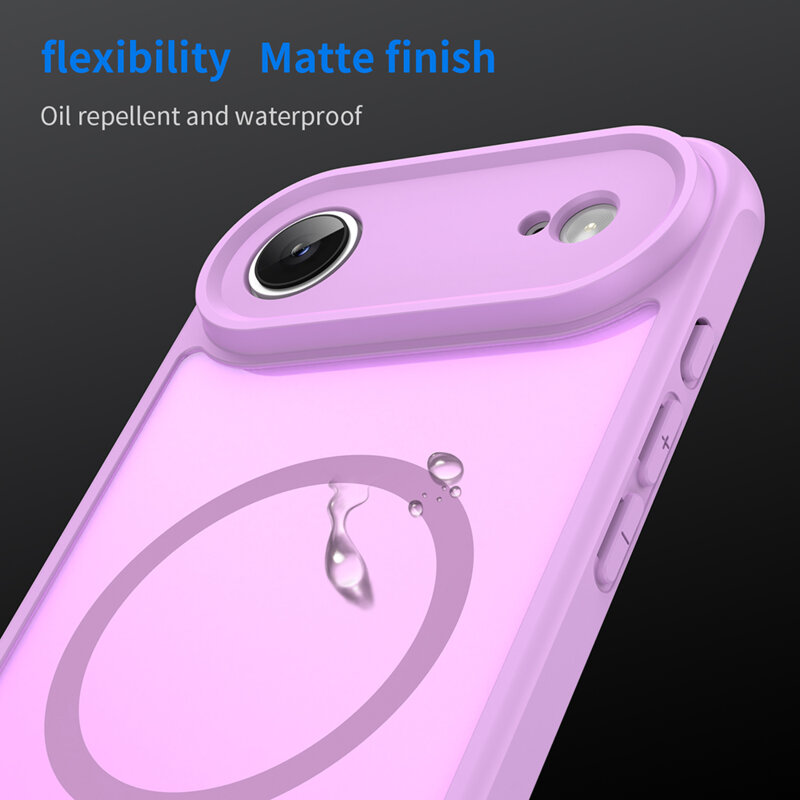 Husa iPhone 17 Air Techsuit HaloFrost II MagSafe, roz