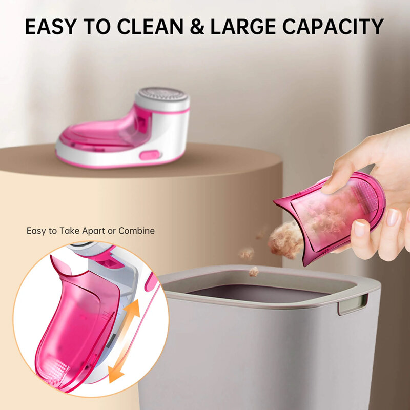 Aparat de curatat scame electric Techsuit Flufix ACS1, gri