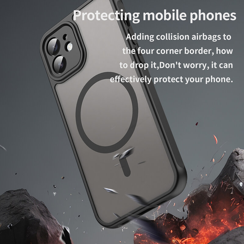 Husa iPhone 11 Techsuit HaloFrost II MagSafe, negru