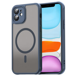 Husa iPhone 11 Techsuit HaloFrost II MagSafe, bleumarin
