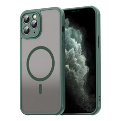 Husa iPhone 11 Pro Max Techsuit HaloFrost II MagSafe, verde