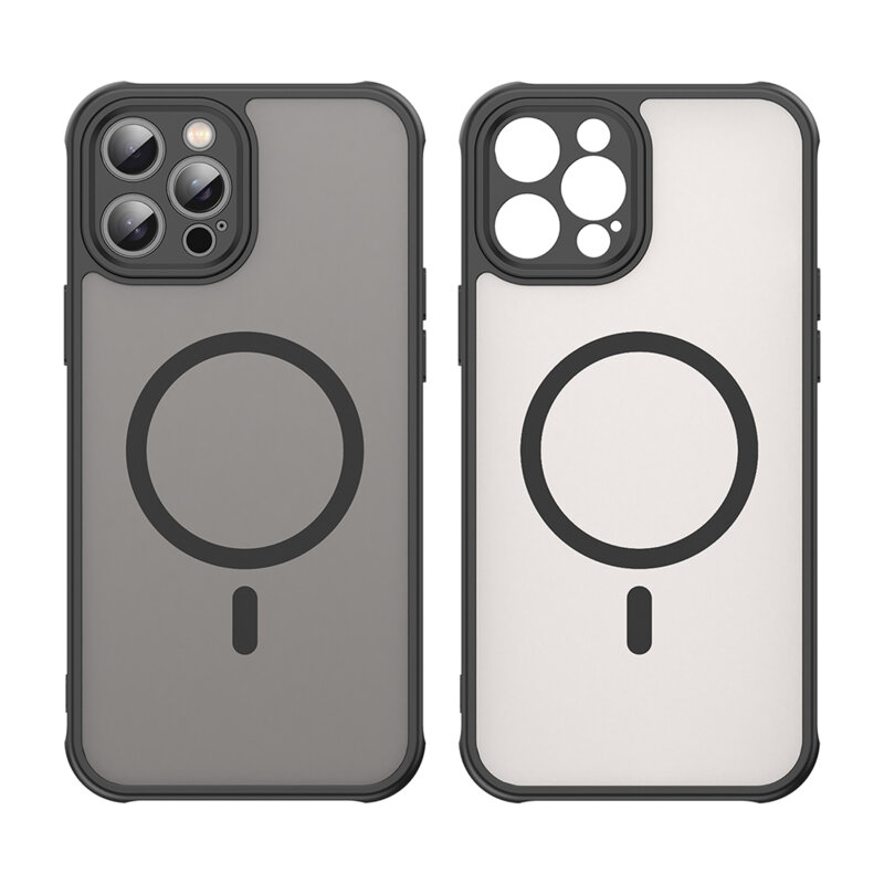 Husa iPhone 11 Pro Max Techsuit HaloFrost II MagSafe, negru