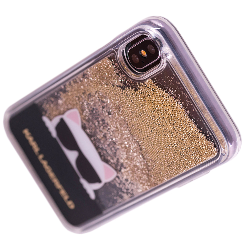 Bumper iPhone XS Karl Lagerfeld KLHCPXCHPEEGO - Liquid Gold