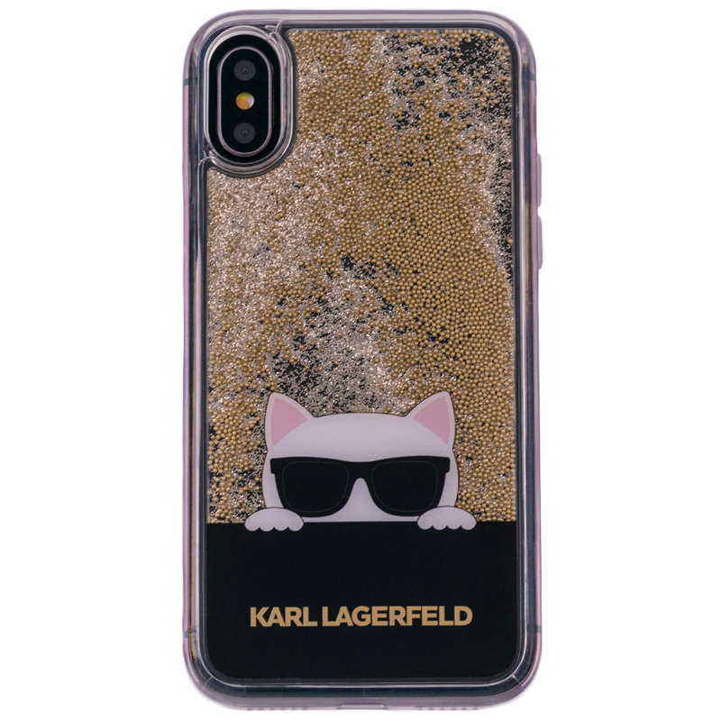 Bumper iPhone XS Karl Lagerfeld KLHCPXCHPEEGO - Liquid Gold