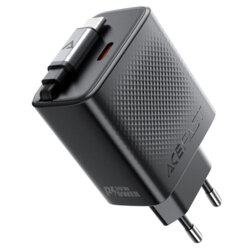 Incarcator GaN Type-C + cablu Acefast A110, 30W, 65cm, negru