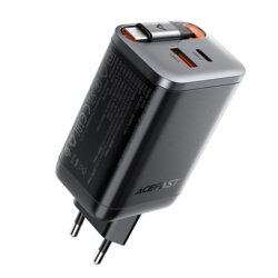 Incarcator USB, tip C + cablu Acefast A111, 67W, 65cm, negru