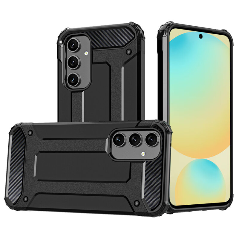 Husa Samsung Galaxy S24 FE Techsuit Hybrid Armor, negru