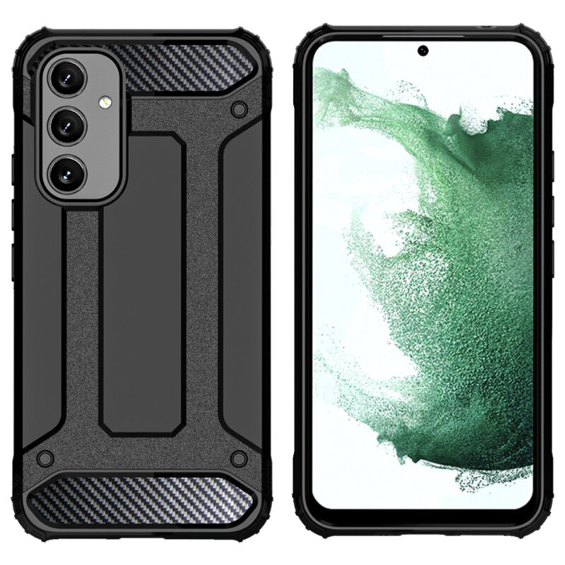 Husa Samsung Galaxy S24 FE Techsuit Hybrid Armor, negru