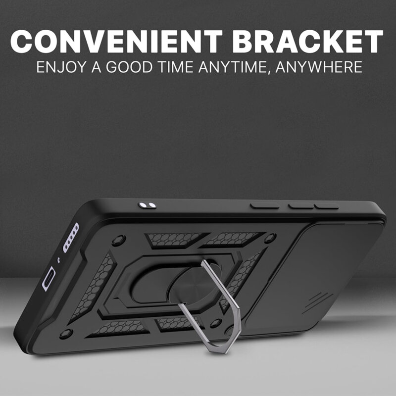 Husa Honor X6 protectie camera Techsuit CamShield Series, negru