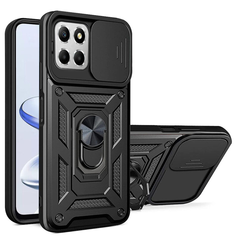 Husa Honor 70 Lite protectie camera Techsuit CamShield Series, negru