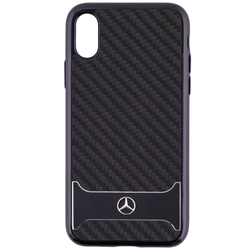 Bumper iPhone XS Mercedes - Negru MEHCPXHACABK
