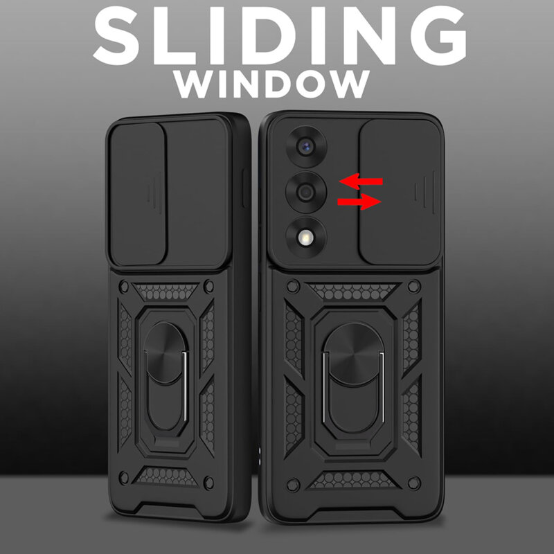 Husa OnePlus Nord 5 protectie camera Techsuit CamShield Series, negru