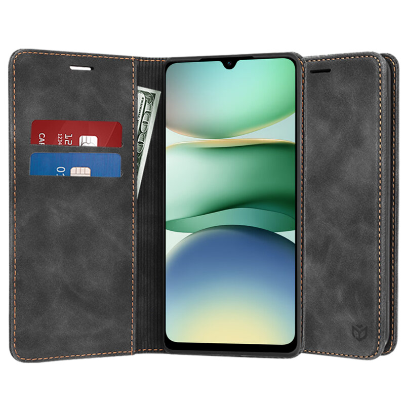 Husa piele Xiaomi Redmi A5 4G (Regional) Techsuit Confy Cover, negru