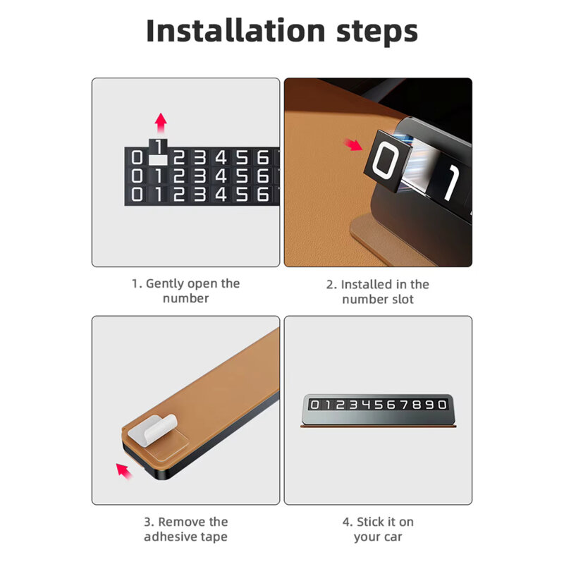 Suport numar auto premium cu cifre magnetice Techsuit DialCraft, SN1