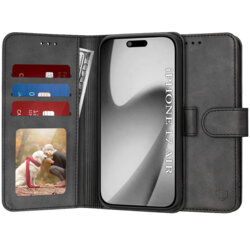 Husa 360 iPhone 17 Air Techsuit Diary Book, negru