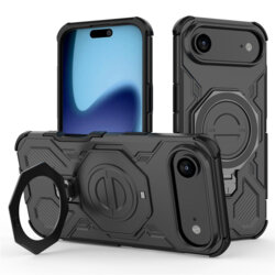 Husa iPhone 17 Air Techsuit Carbon Shield PRO, negru