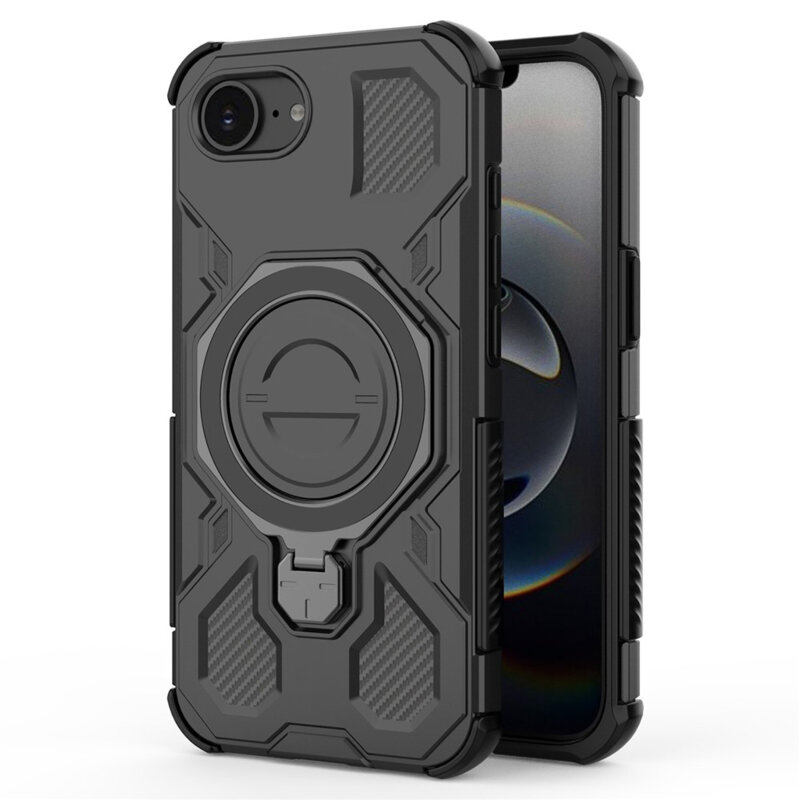 Husa iPhone 16e Techsuit Carbon Shield PRO, negru