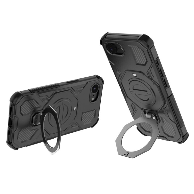 Husa iPhone 16e Techsuit Carbon Shield PRO, negru