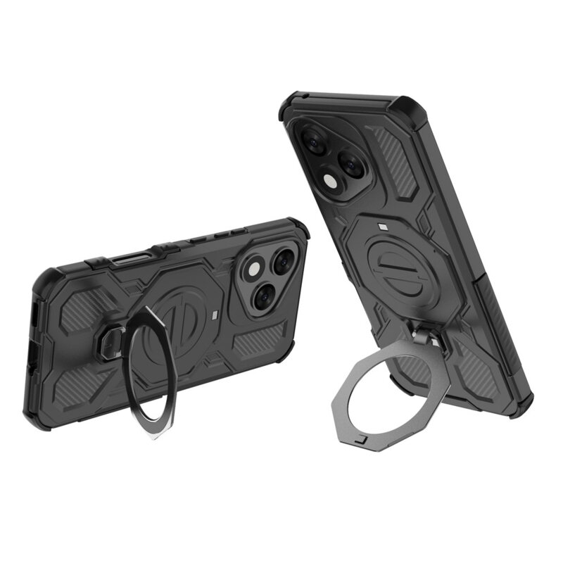 Husa Honor 400 Lite Techsuit Carbon Shield PRO, negru