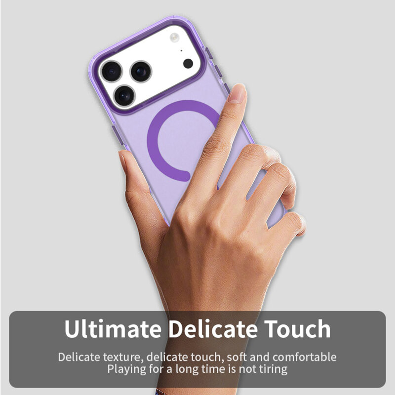 Husa iPhone 17 Pro Max Techsuit CandyCase MagSafe, mov