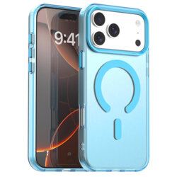 Husa iPhone 17 Pro Max Techsuit CandyCase MagSafe, albastru