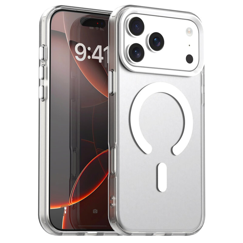 Husa iPhone 17 Pro Techsuit CandyCase MagSafe, alb