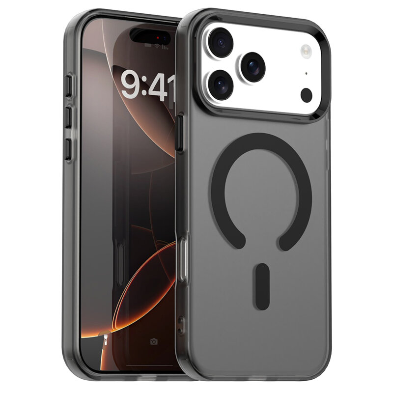 Husa iPhone 17 Pro Techsuit CandyCase MagSafe, negru