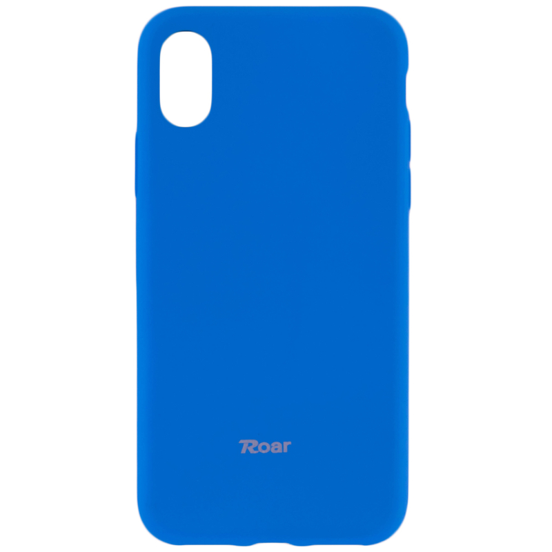Husa iPhone XS Roar Colorful Jelly Case - Albastru Mat