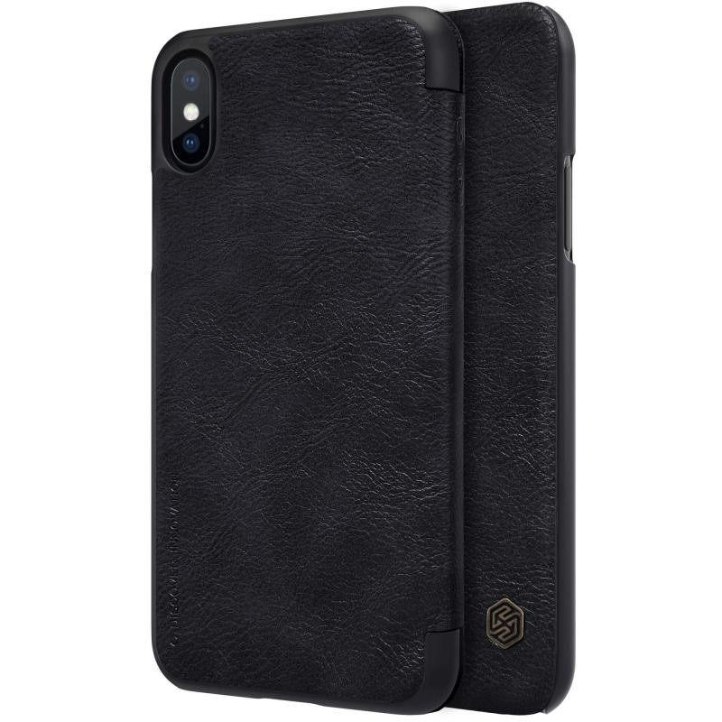 Husa iPhone XS Flip Nillkin QIN Negru